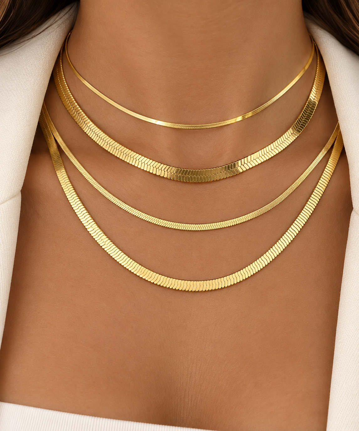 Silk Snake 18K Gold Plated 304 Stainless Steel Necklace