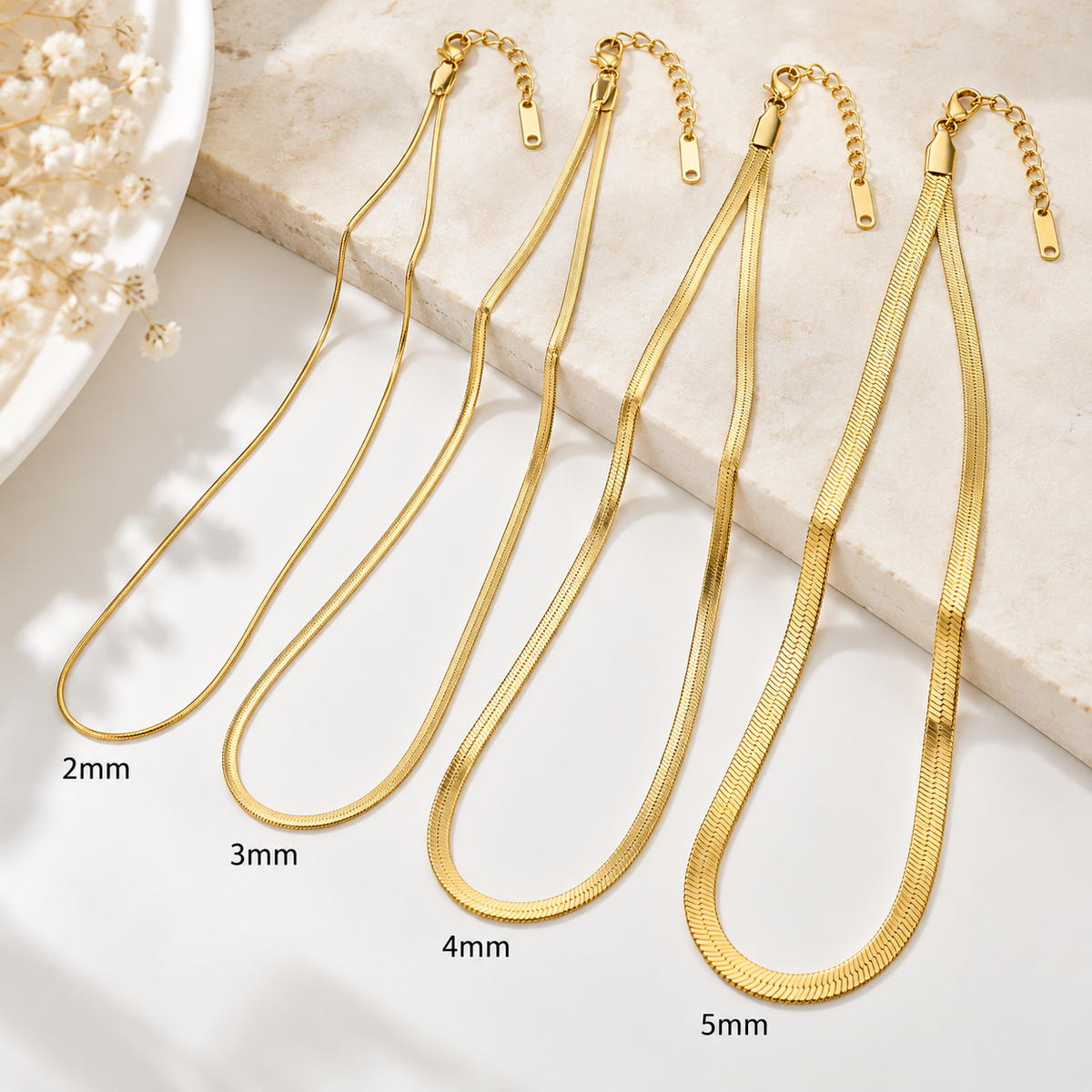 Silk Snake 18K Gold Plated 304 Stainless Steel Necklace
