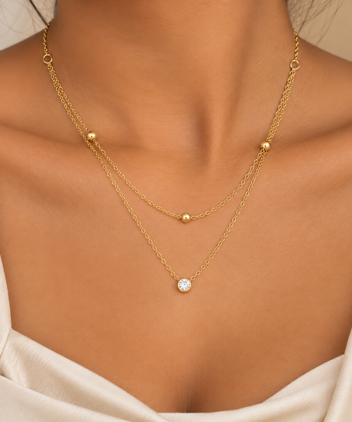 She’s Fine ! Girl 18K Gold Plated 304 Stainless Steel Necklace