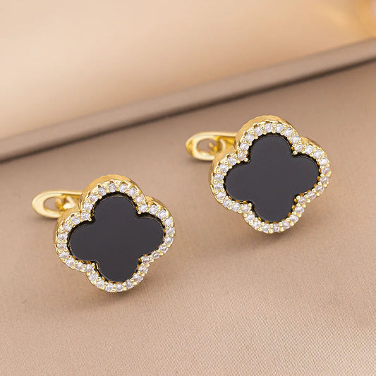 Four Leaf Clover Stainless Steel Earring