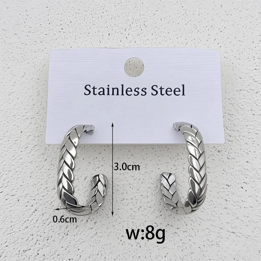 Simple Style Classic Style 304 Stainless Steel 18K Gold Plated Drop Earring