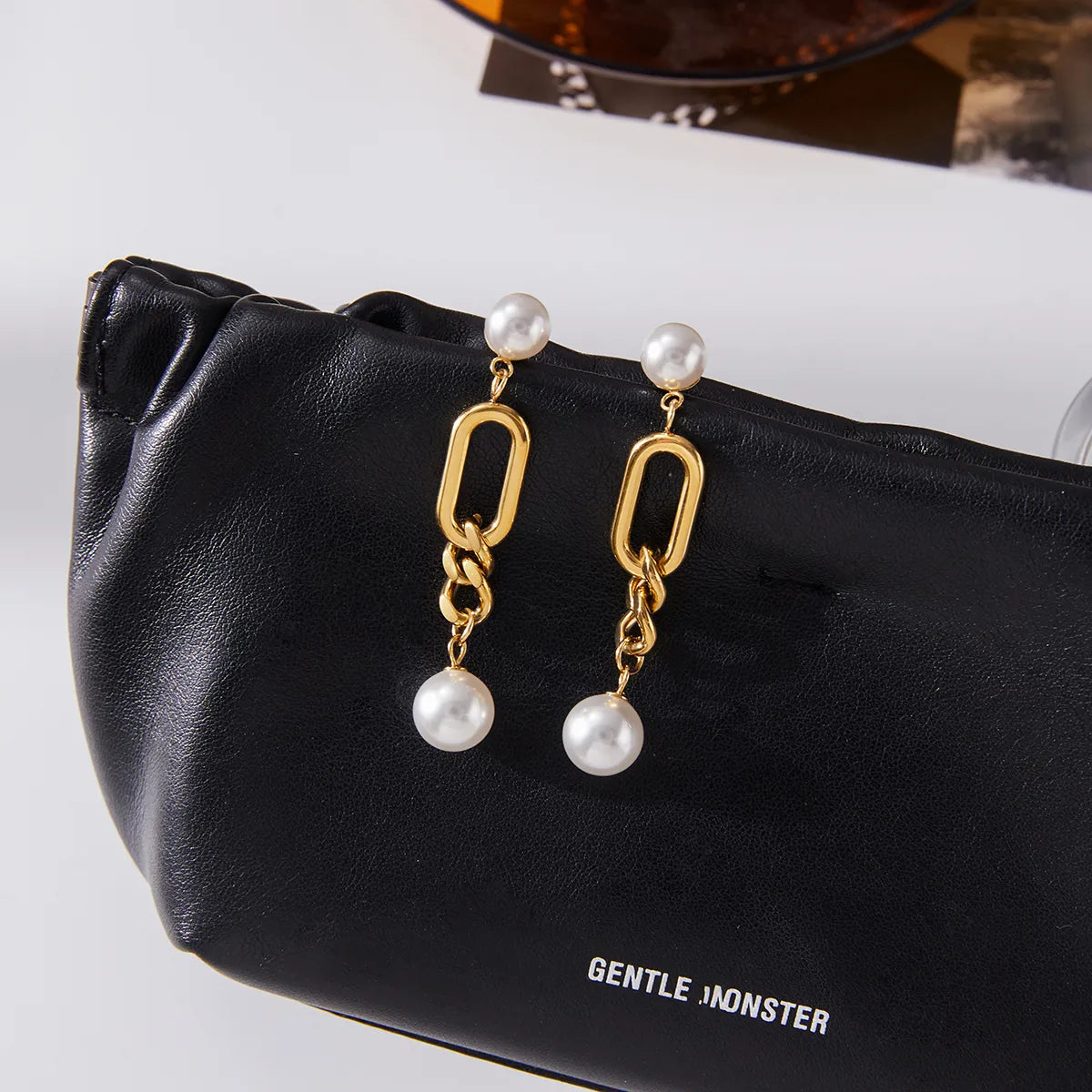 Pearl Earring Suitable 18K Gold Stainless Steel Earring