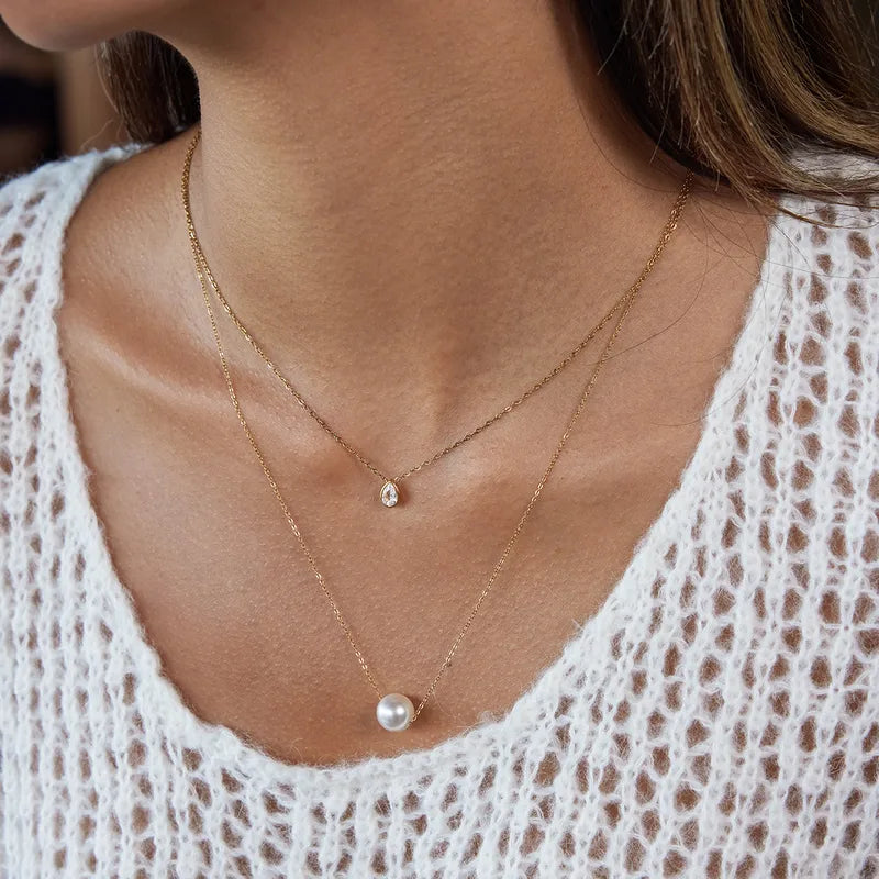 Elegant And Graceful 18K Gold Plated Stainless Steel Necklace