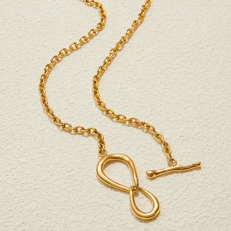 Minimalist Buckle 18K Gold Plated Necklace