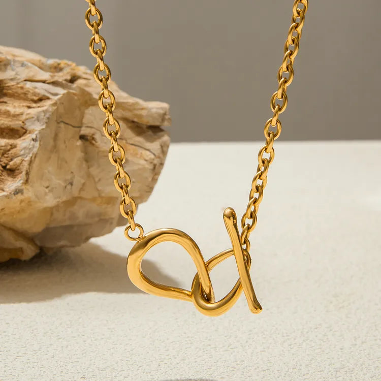 Minimalist Buckle 18K Gold Plated Necklace