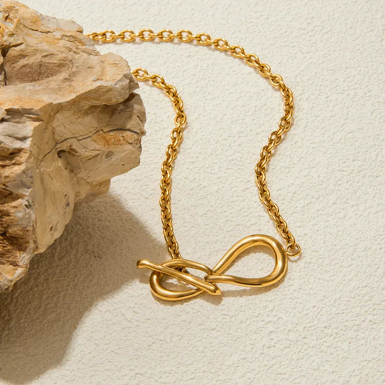 Minimalist Buckle 18K Gold Plated Necklace