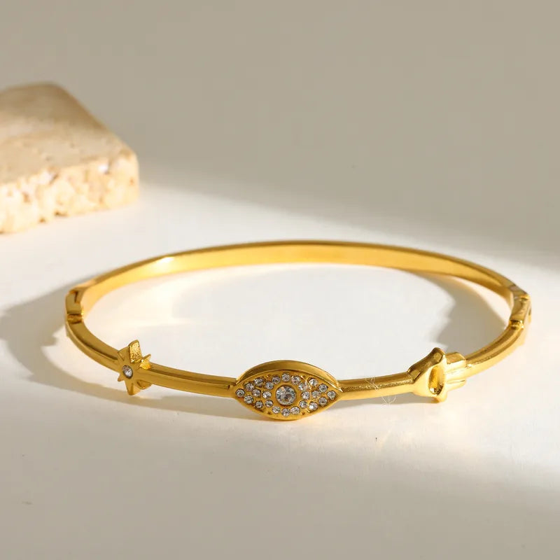 Pretty Gems 18K Gold Plated 304 Stainless Steel Bracelets
