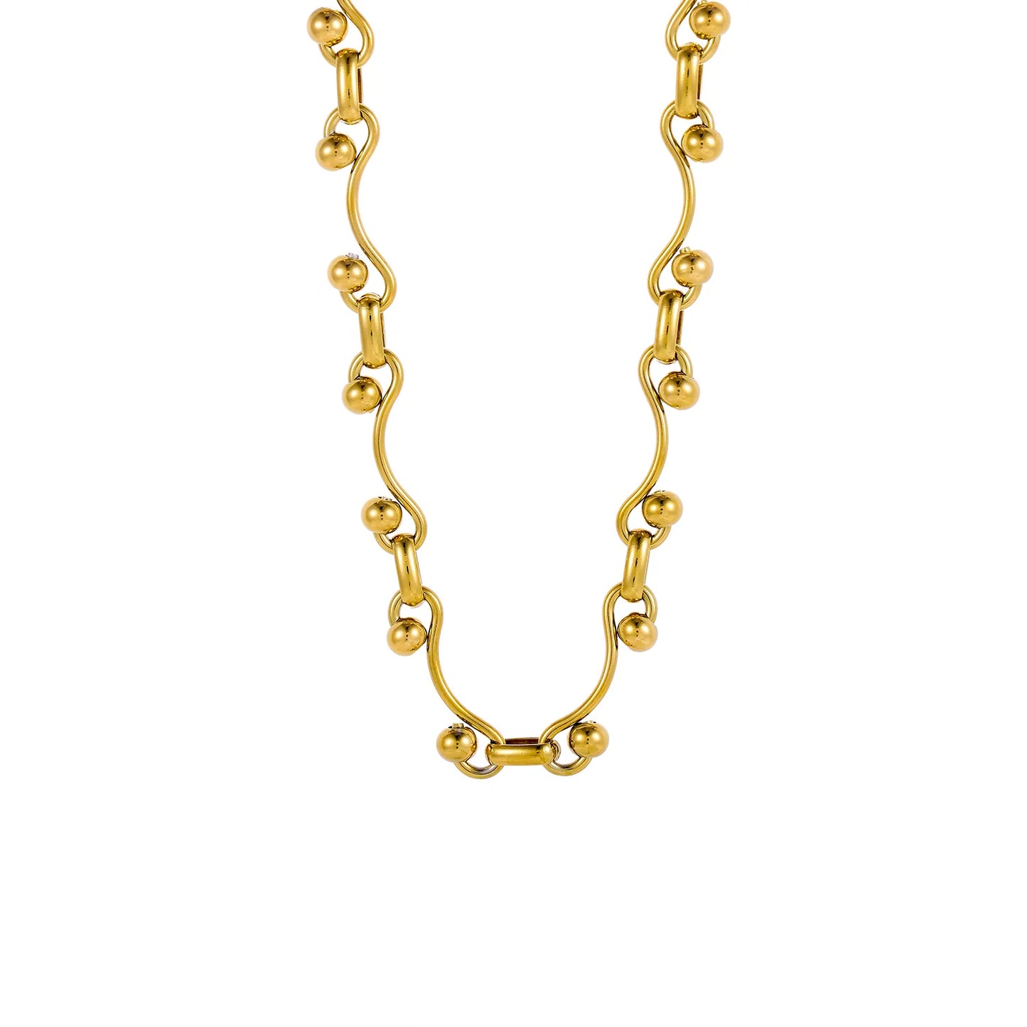 Light Luxury 18K Gold Plated Titanium Steel Necklace