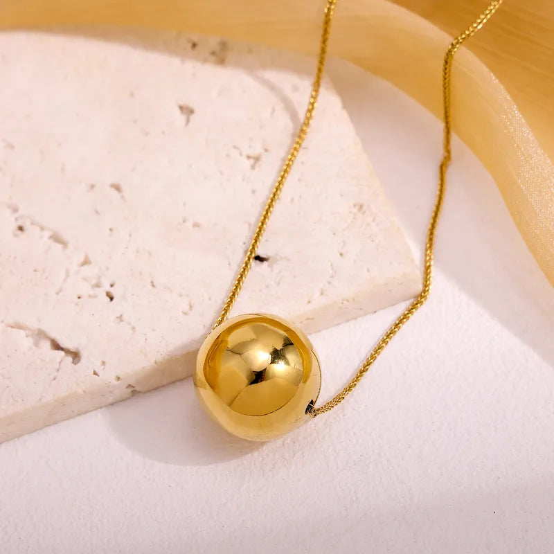 Luxury High-End Design 18K Gold-Plated Titanium Steel Necklace