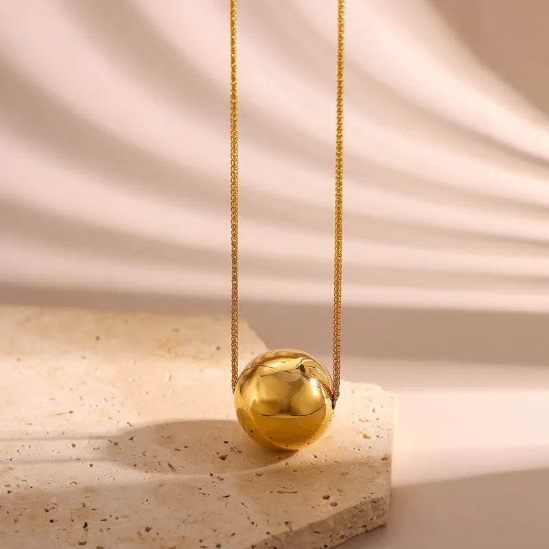 Luxury High-End Design 18K Gold-Plated Titanium Steel Necklace