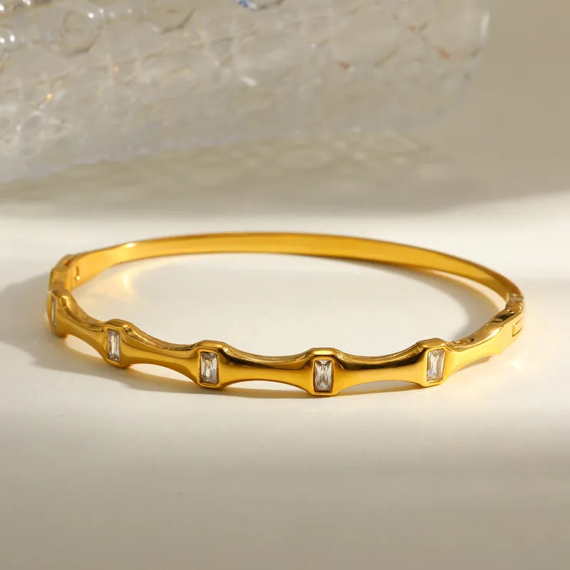 Pretty Gems 18K Gold Plated 304 Stainless Steel Bracelet