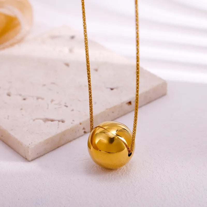 Luxury High-End Design 18K Gold-Plated Titanium Steel Necklace