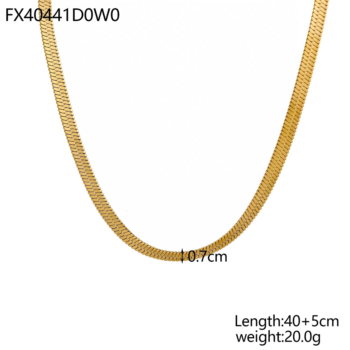 Luxury High-End Design 18K Gold-Plated Titanium Steel Necklace