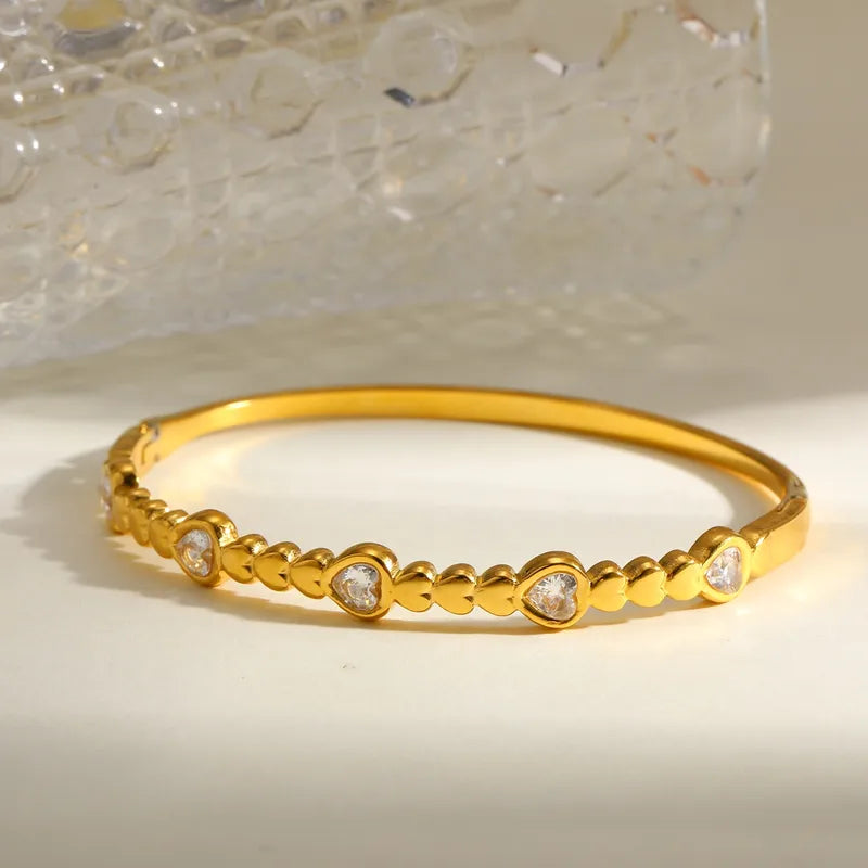 Pretty Gems 18K Gold Plated 304 Stainless Steel Bracelet