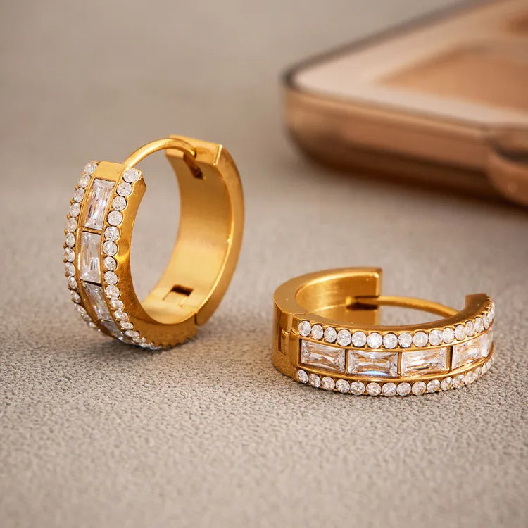 Romantic Blush 18K Gold Plated 304 Stainless Steel Earring