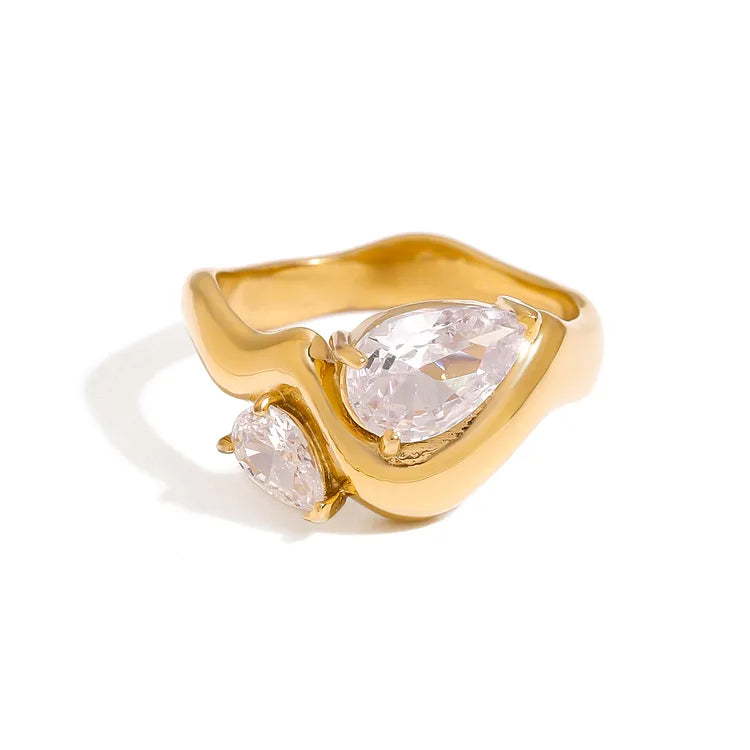 Pull This Snake Ring 304 Stainless Steel 18K Gold Plated Ring