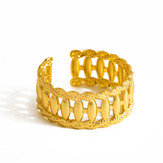 Daily 18KGold Plated Stainless Steel Ring