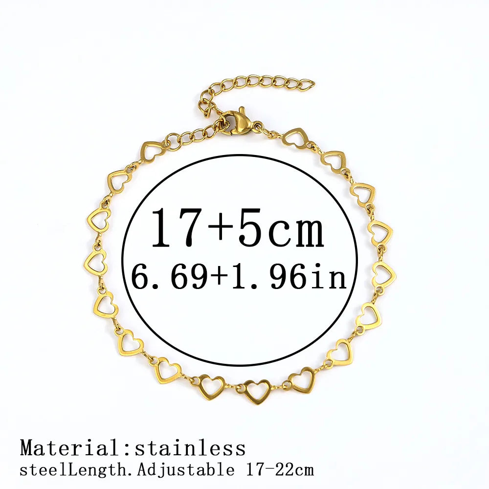 Luxury 18K Gold Plated Titanium Steel Bracelet