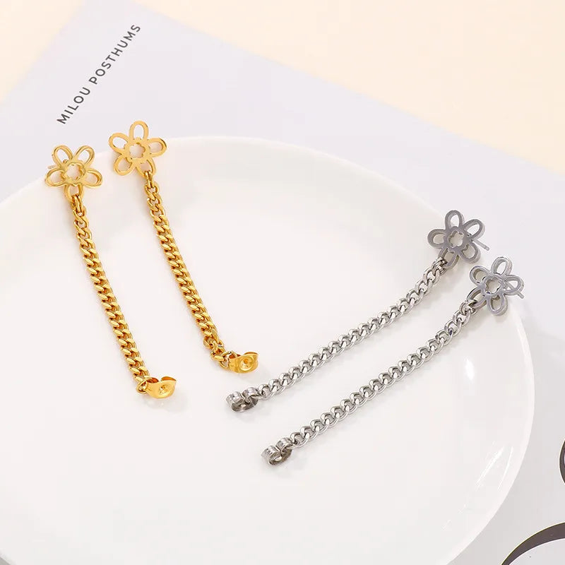 Flower 18K Gold Plated Stainless Steel Earring