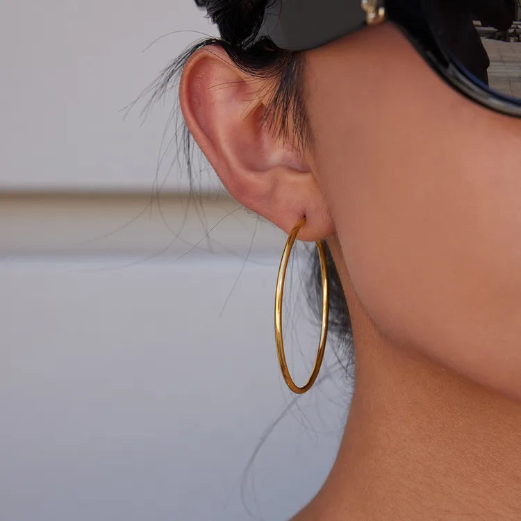 Classic Hoop 18K Gold Plated 304 Stainless Steel Earring