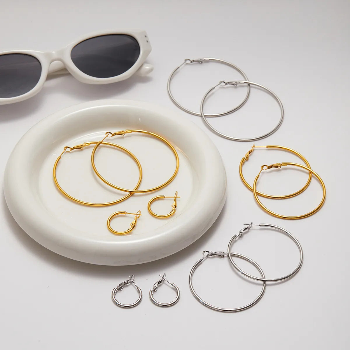 Classic Hoop 18K Gold Plated 304 Stainless Steel Earring