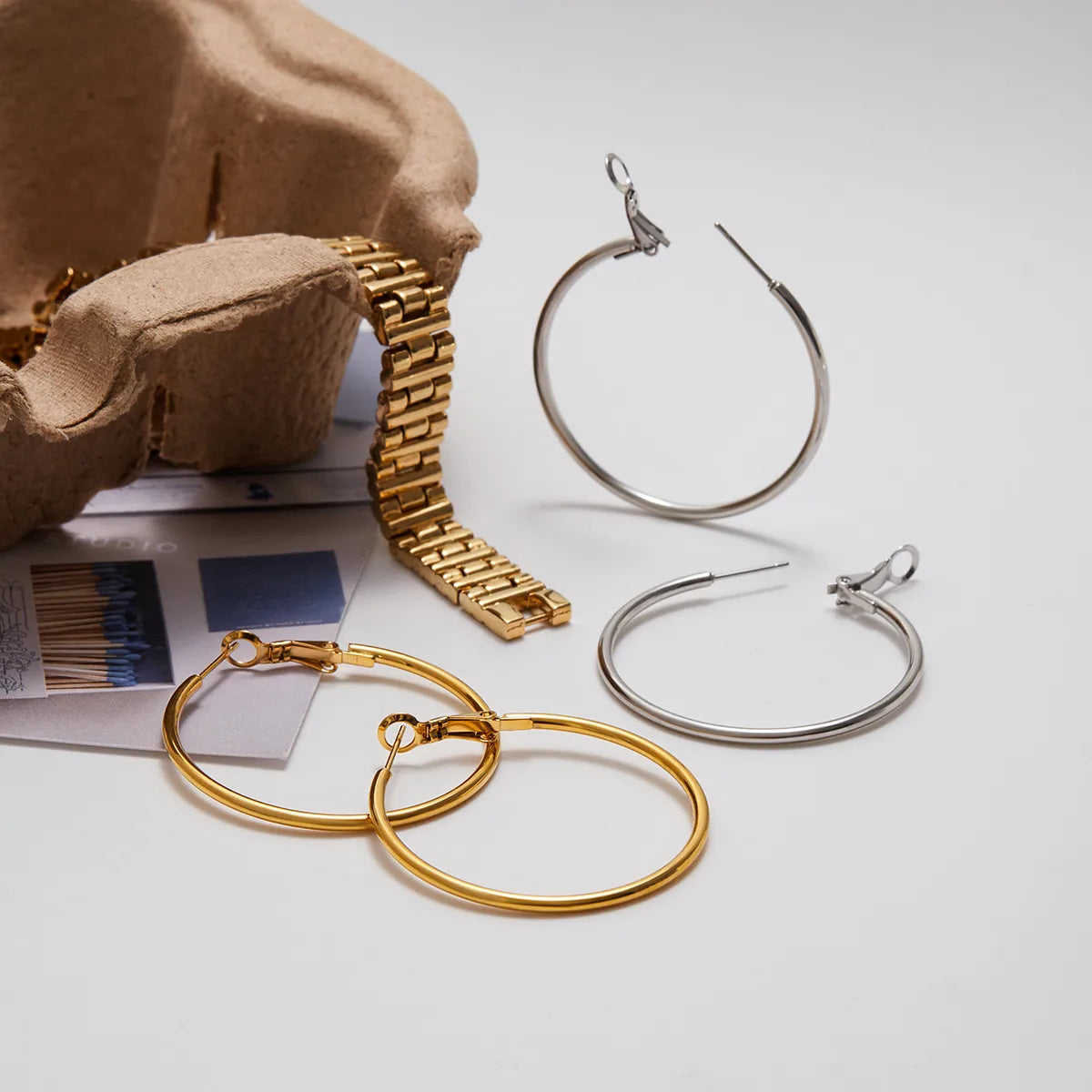 Classic Hoop 18K Gold Plated 304 Stainless Steel Earring