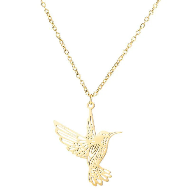 Eagle 201 Stainless Steel 18K Gold Plated Necklace