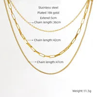 Special Link 18K Gold Plated 304 Stainless Steel Necklace