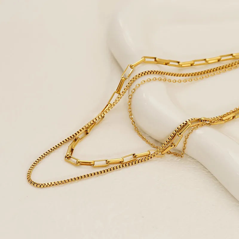 Special Link 18K Gold Plated 304 Stainless Steel Necklace