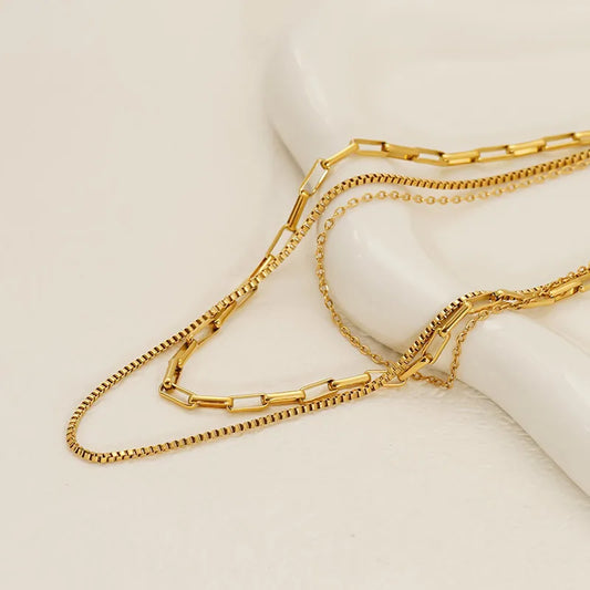 Special Link 18K Gold Plated 304 Stainless Steel Necklace