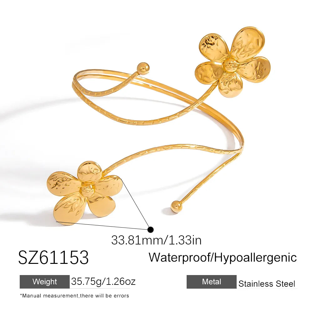 Arms Candy 18K Gold Plated 304 Stainless Steel Arm Bracelet