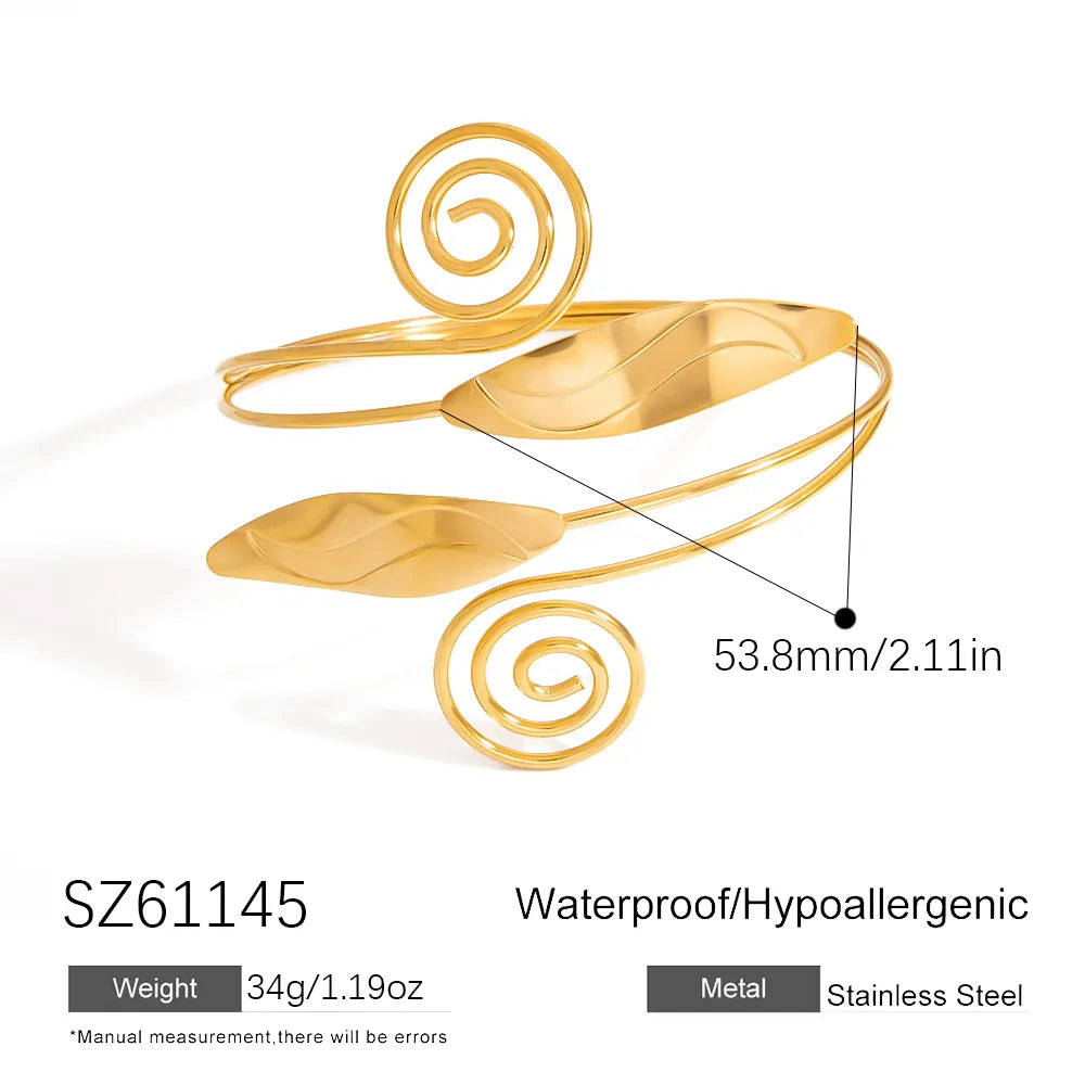 Arms Candy 18K Gold Plated 304 Stainless Steel Arm Bracelet