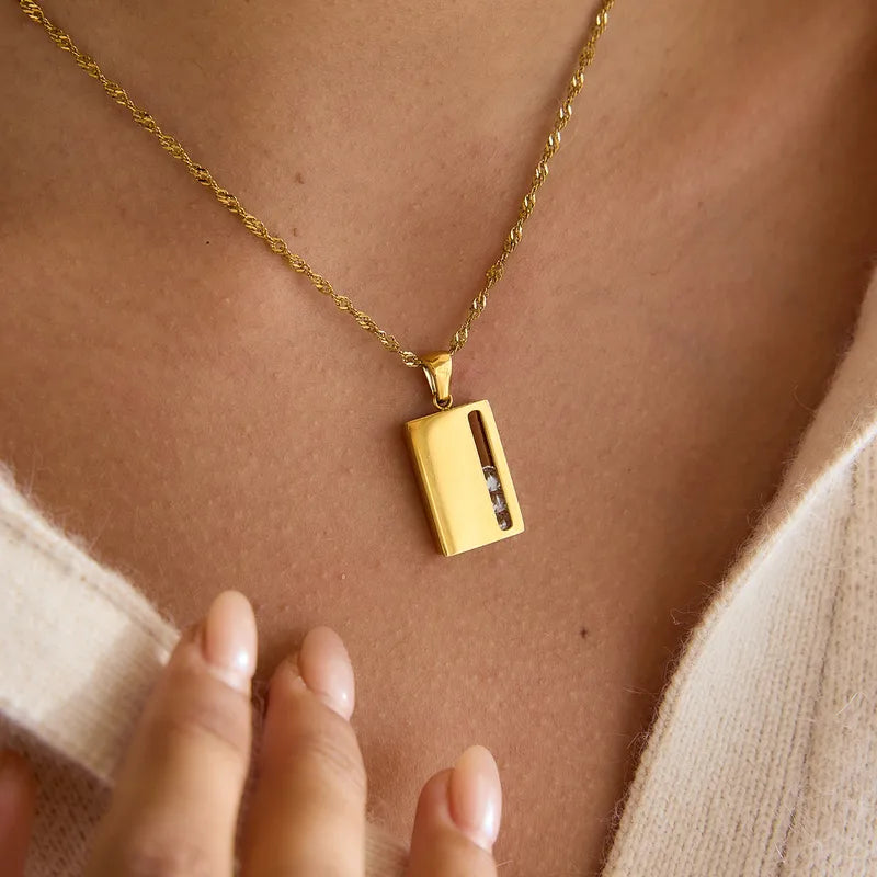 Booked Blessed 18K Gold Plated 304 Stainless Steel Necklace