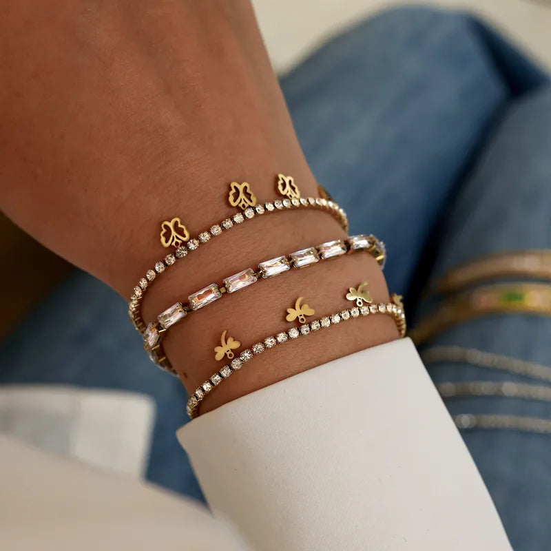 Pretty Chain 18K Gold Plated 304 Stainless Steel Bracelet