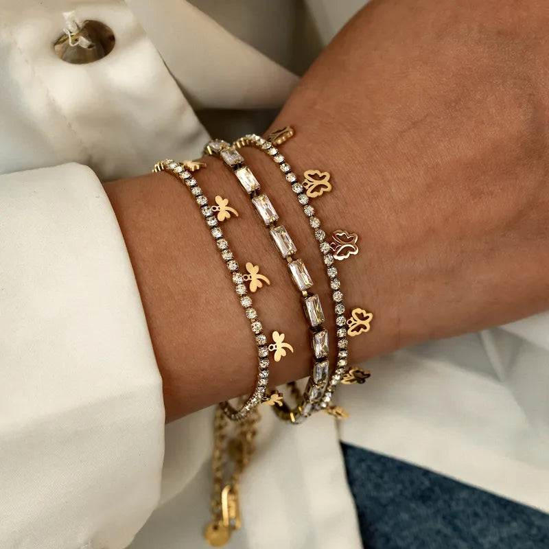 Pretty Chain 18K Gold Plated 304 Stainless Steel Bracelet