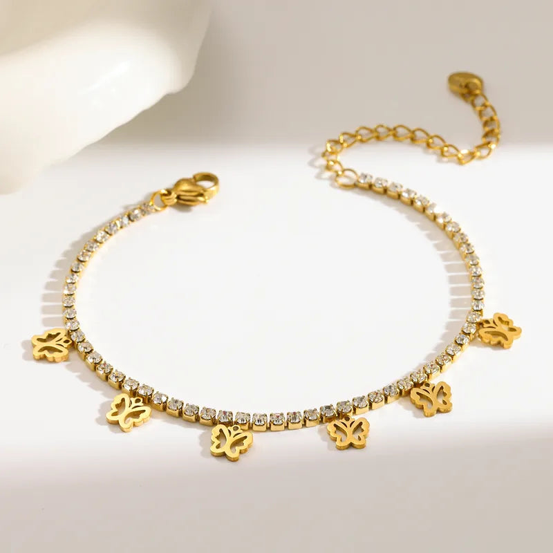 Pretty Chain 18K Gold Plated 304 Stainless Steel Bracelet
