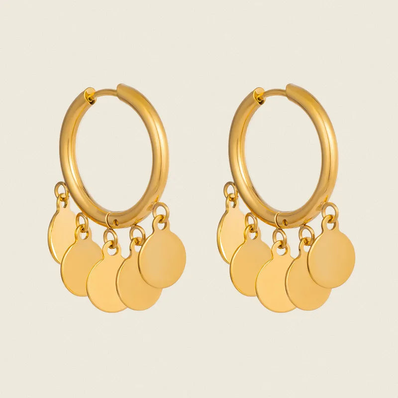 Tassel 18K Gold Plated 304 Stainless Steel Earring