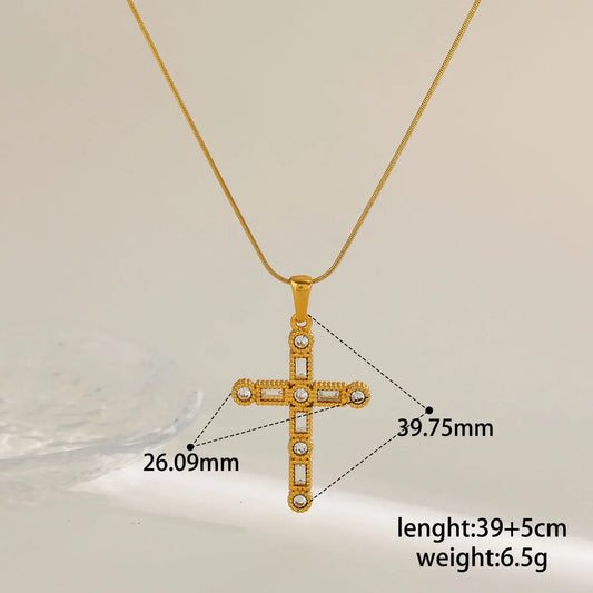Diamonds Girl 18K Gold Plated 304 Stainless Steel Necklace