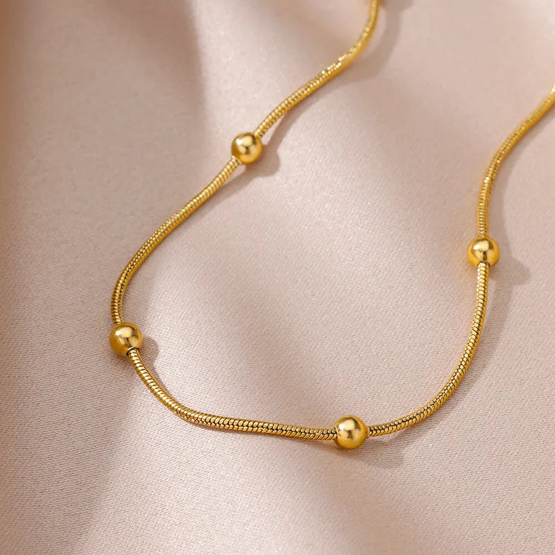 Studded 18K Gold Plated 304 Stainless Steel Anklet