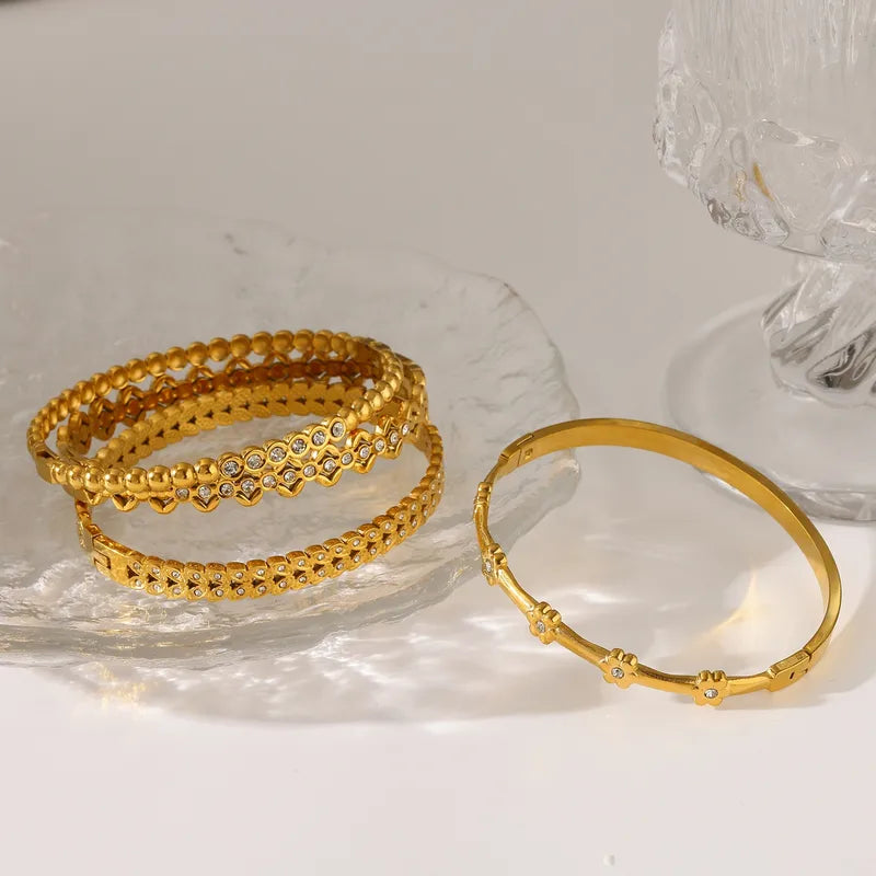 Rumor Has It 18K Gold Plated 304 Stainless Steel Bracelet