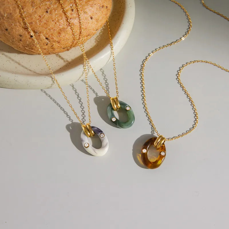 Who’s Who 18K Gold Plated 304 Stainless Steel Necklace