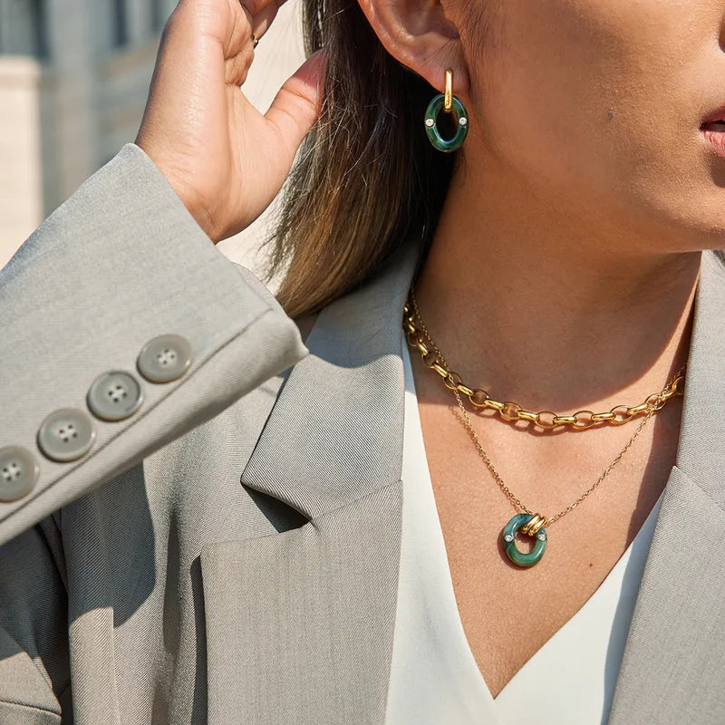 Who’s Who 18K Gold Plated 304 Stainless Steel Necklace