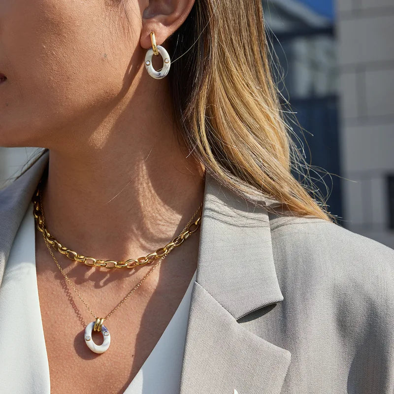 Who’s Who 18K Gold Plated 304 Stainless Steel Necklace