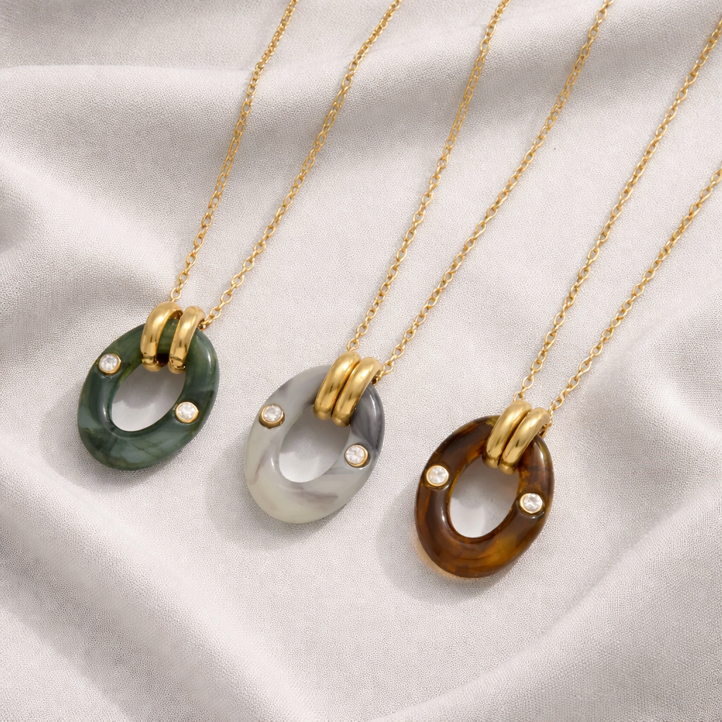 Who’s Who 18K Gold Plated 304 Stainless Steel Necklace