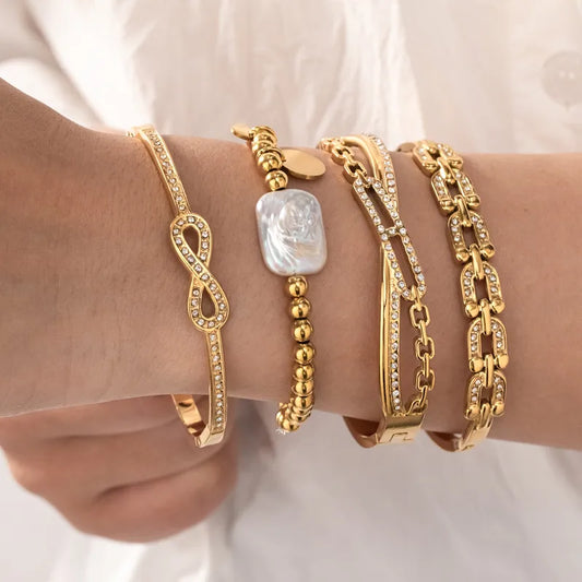 Locked In 18K Gold Plated 304 Stainless Steel Bracelet