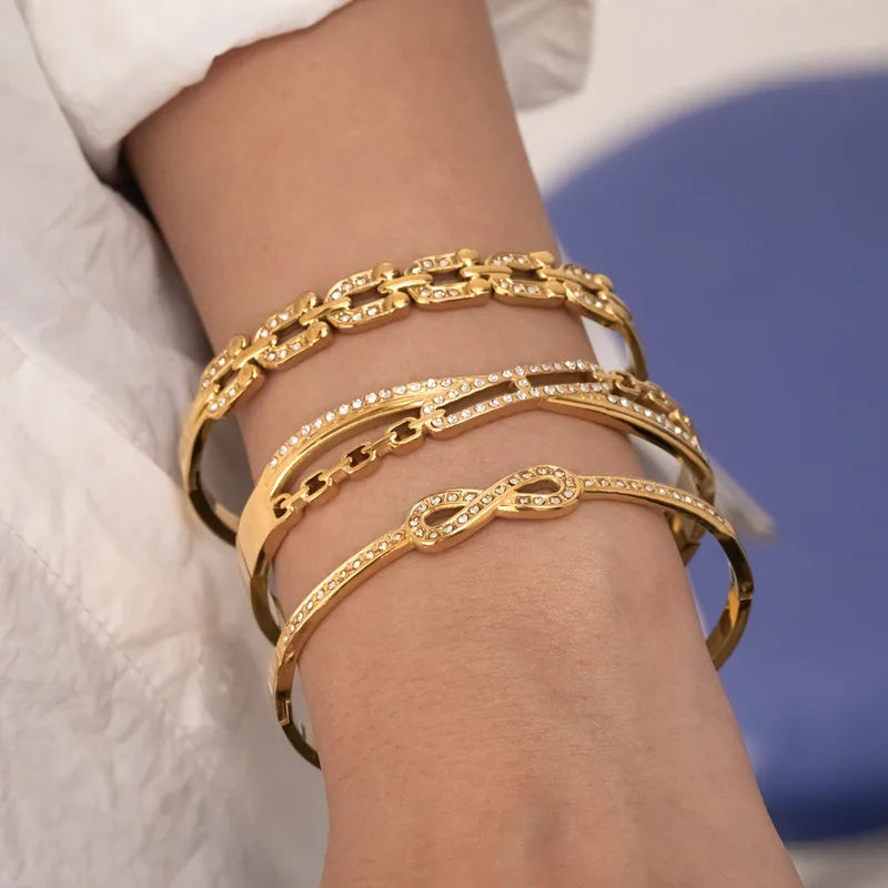 Locked In 18K Gold Plated 304 Stainless Steel Bracelet