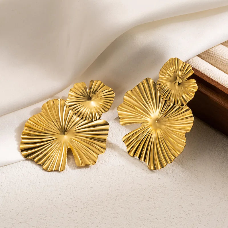 I love these 18K Gold Plated Stud Statement Earring