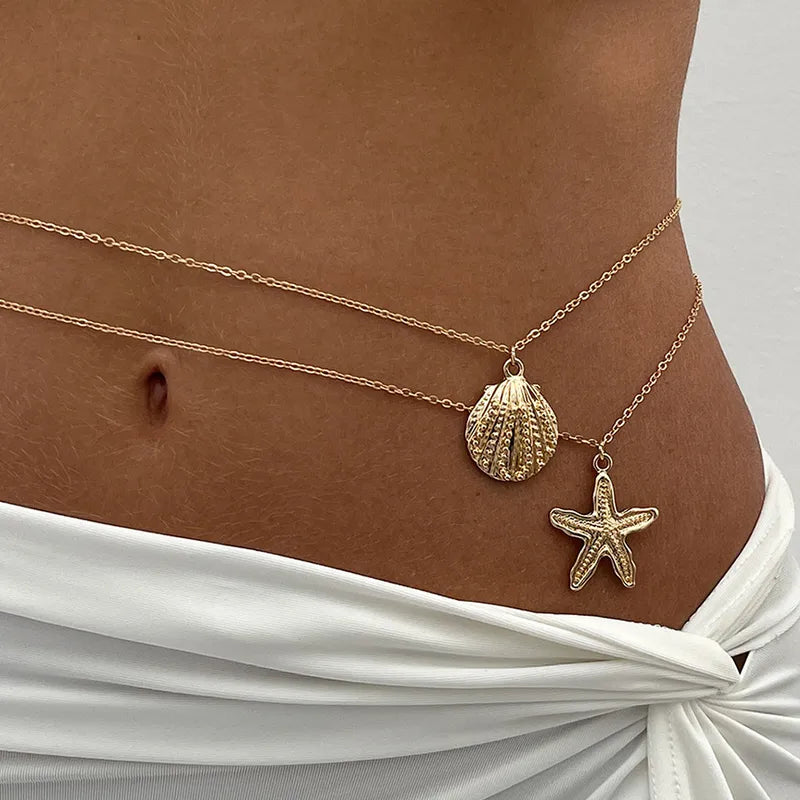 18K Water Plated Alloy Waist Chain