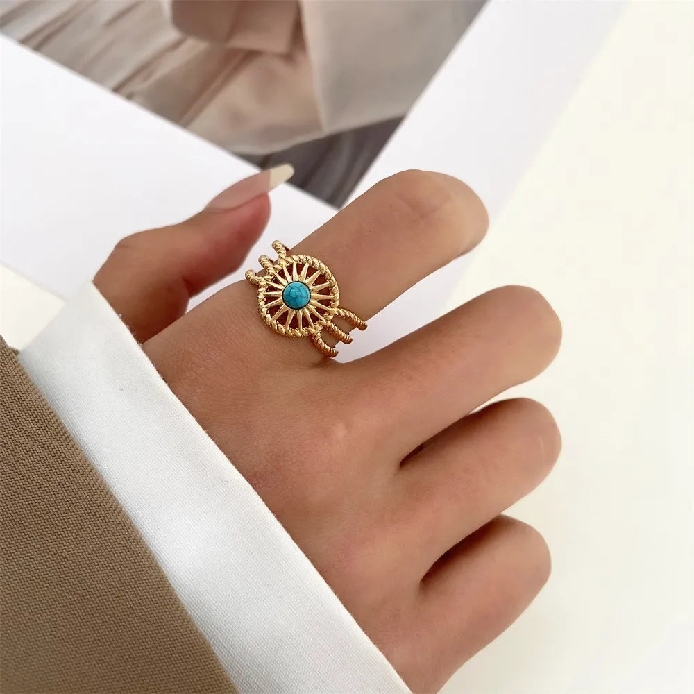 Fan Girl 14K Gold Plated Women'S Open Ring