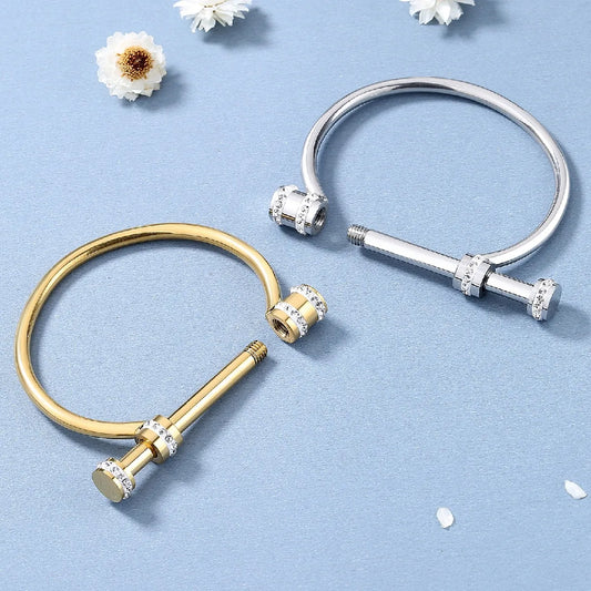 Titanium Steel Inlay Artificial Gemstones Pendant Necklace